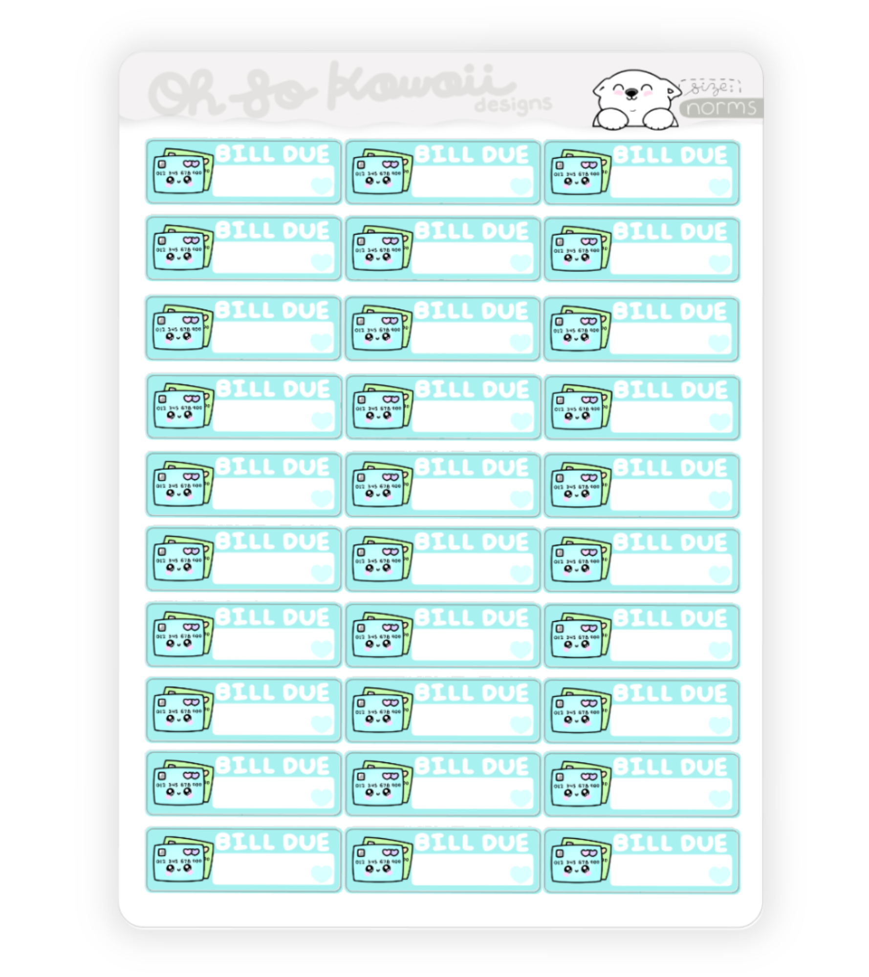 credit-card-bill-due-ohsokawaiidesigns for Free Printable Bill Due Stickers Credit Card Bill Due – Ohsokawaiidesigns for Free Printable Bill Due Stickers