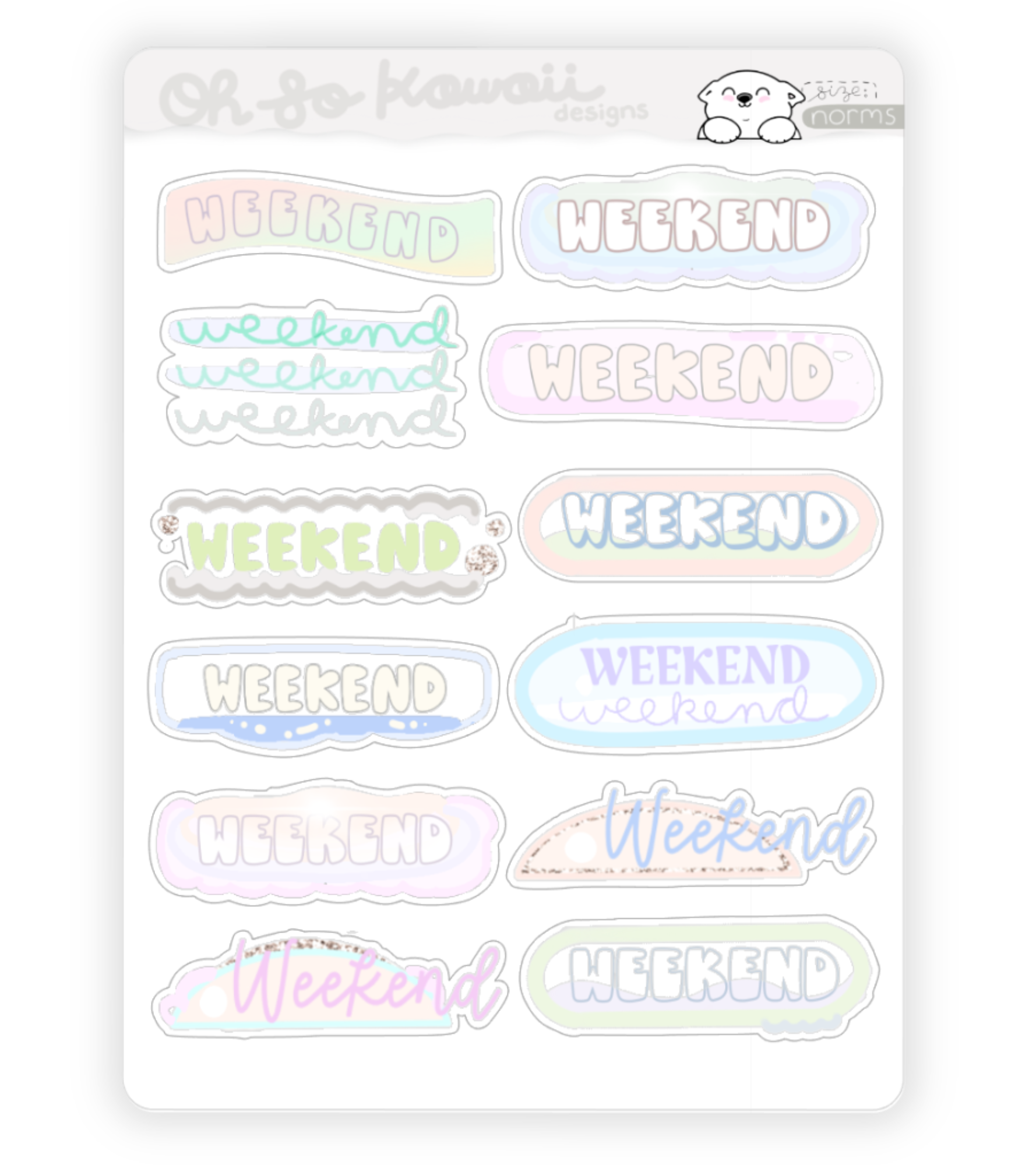 Weekend Png Sticker Weekend Stickers – Ohsokawaiidesigns