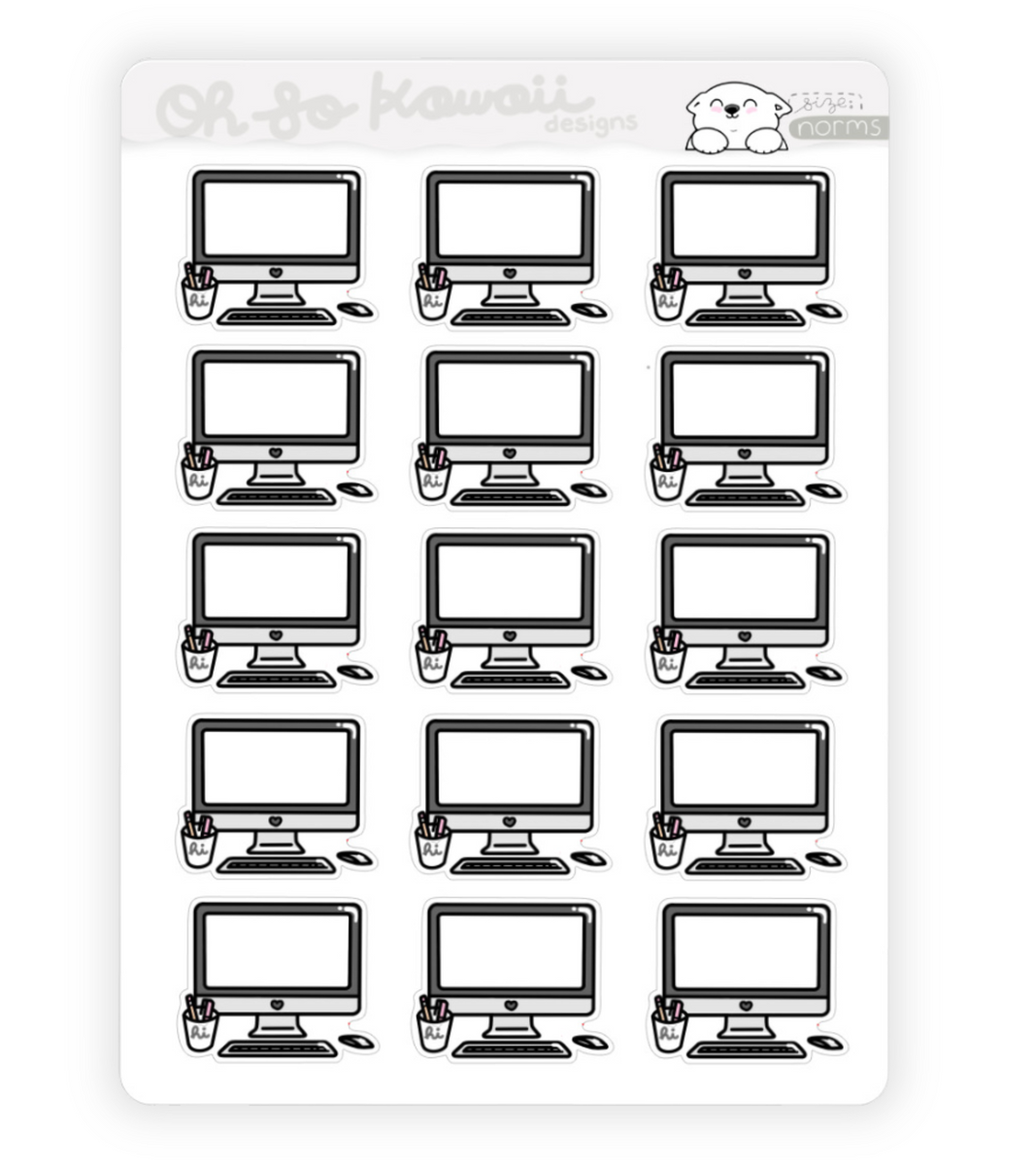 Computer Stickies – Ohsokawaiidesigns